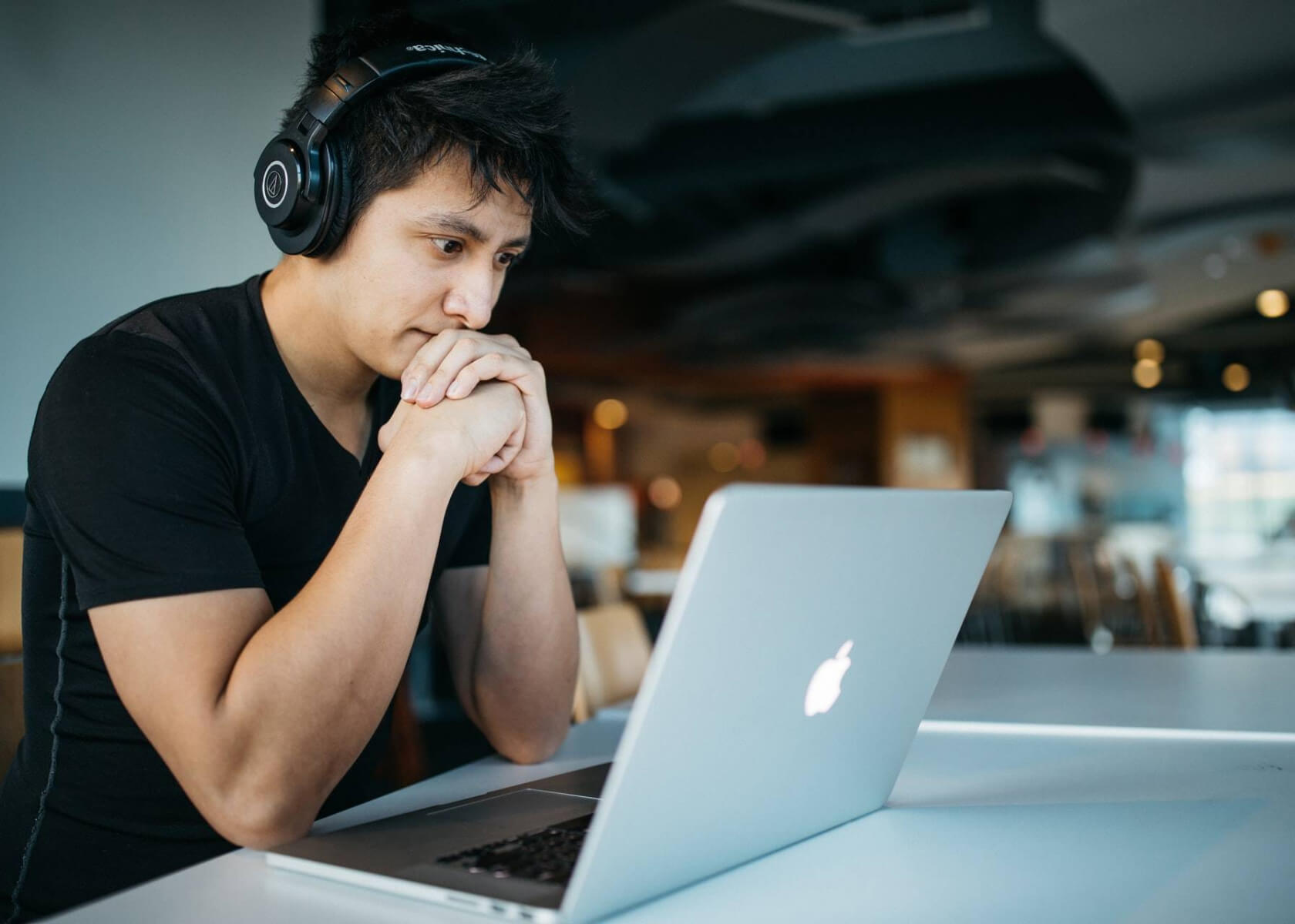 Man working at desk