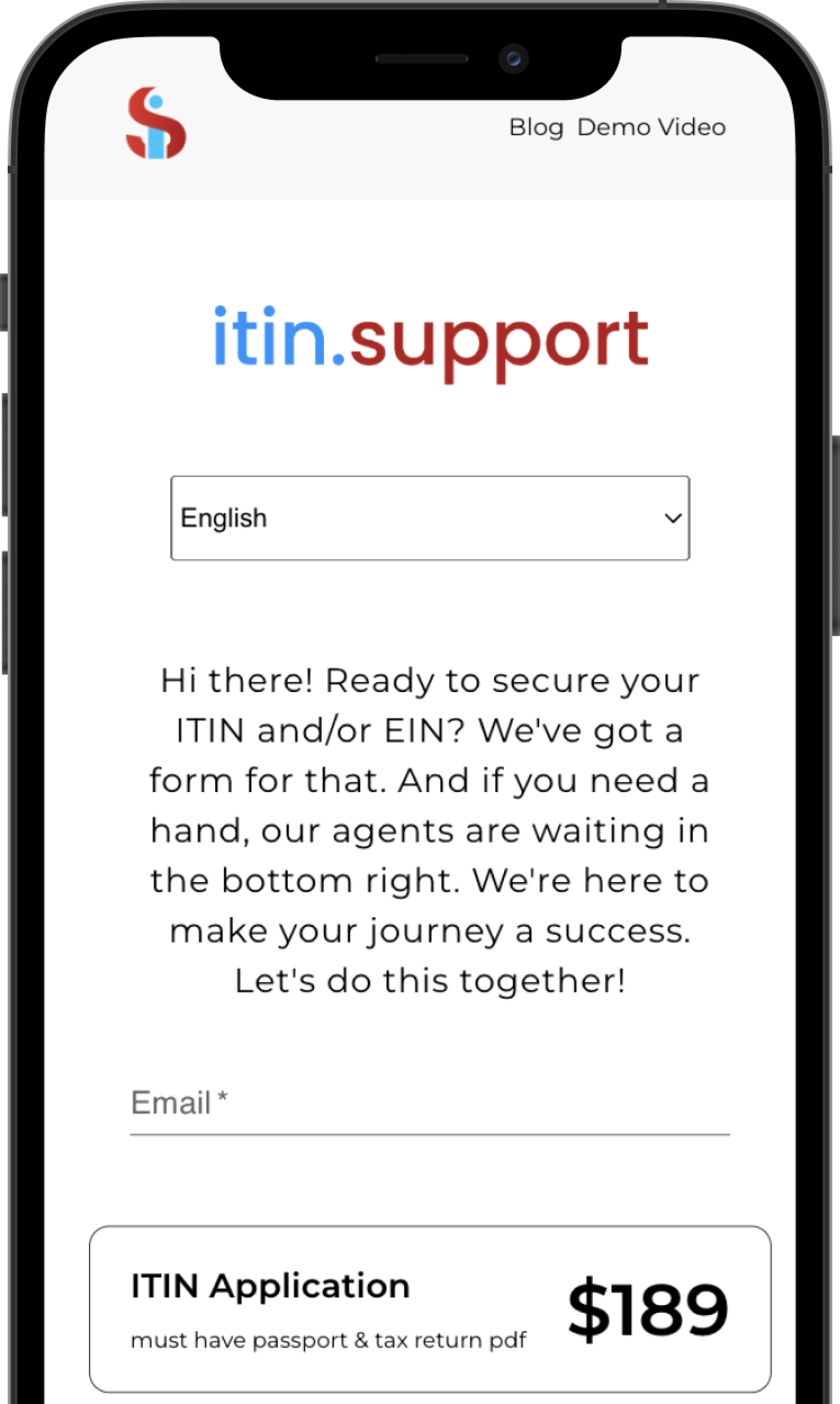 itin.support form
